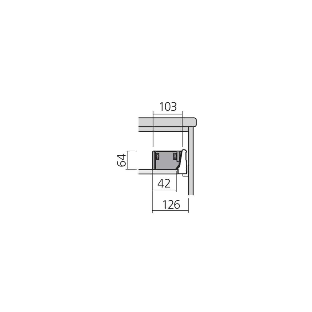 Casier petits ustensiles Elt 275/400