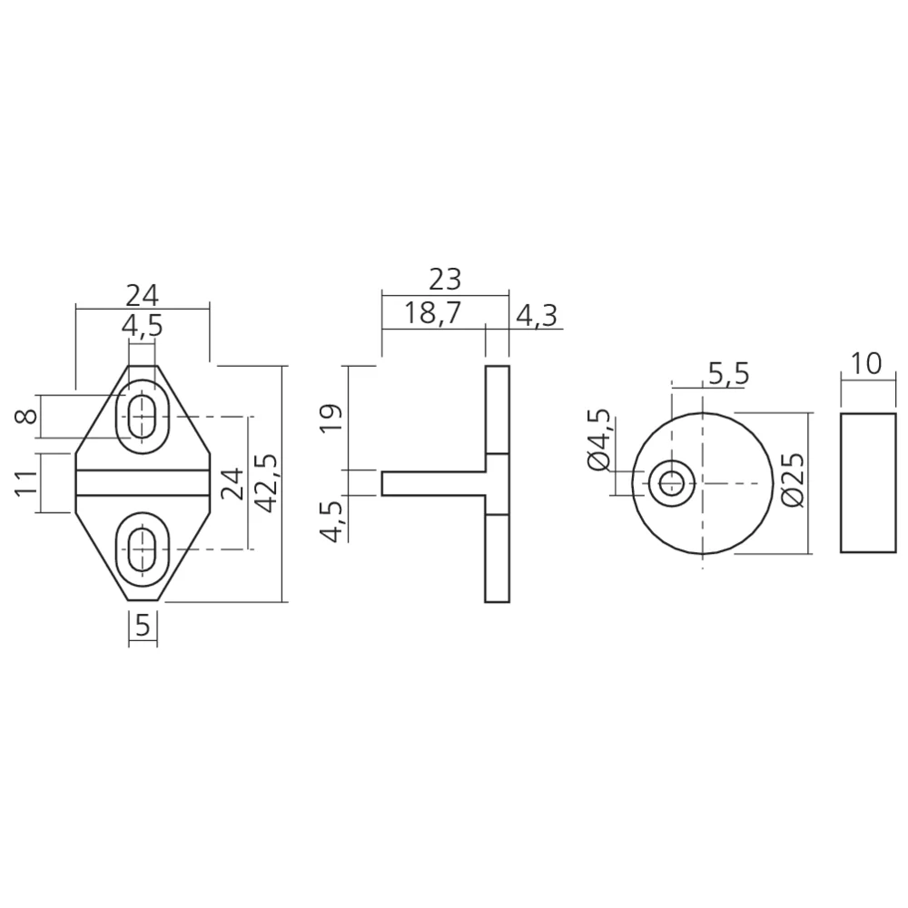 Guide pour porte coulissante