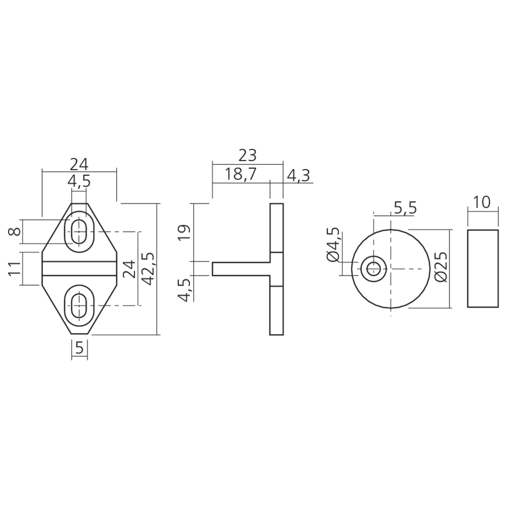 Guide pour porte coulissante