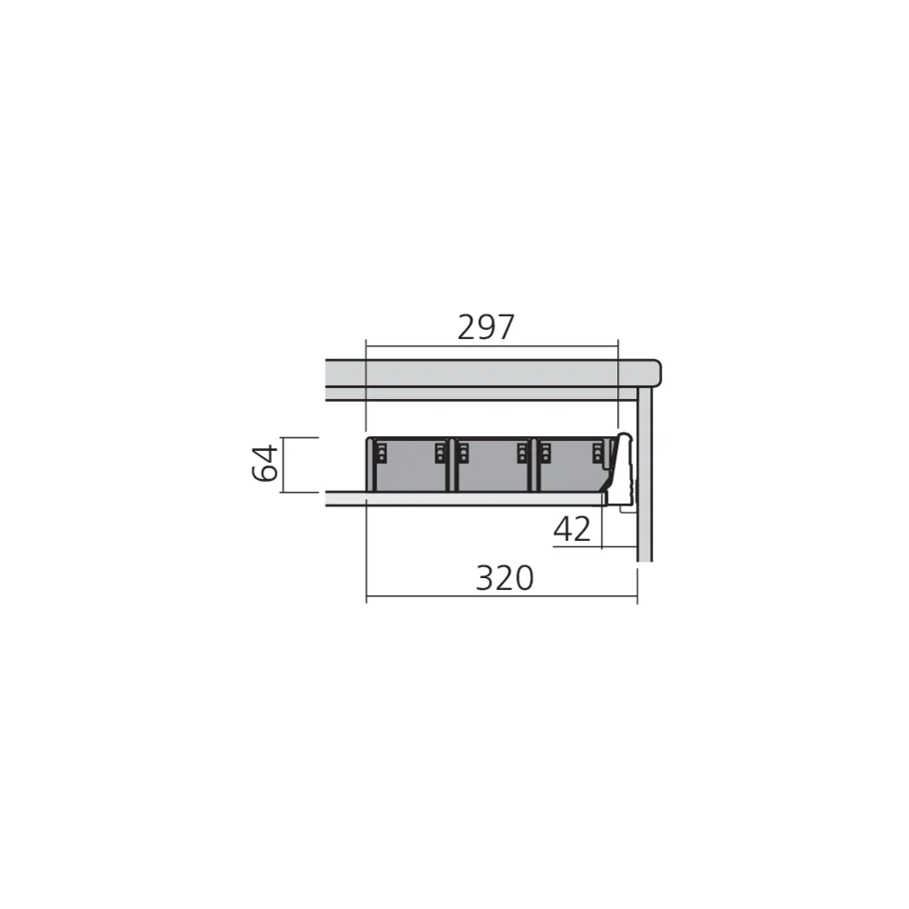 Casier petits ustensiles Elt 450/550