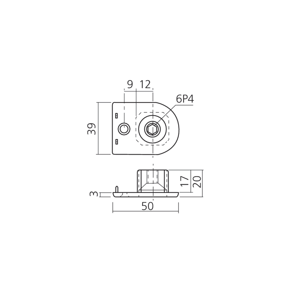 Vérin réglable 100 kg