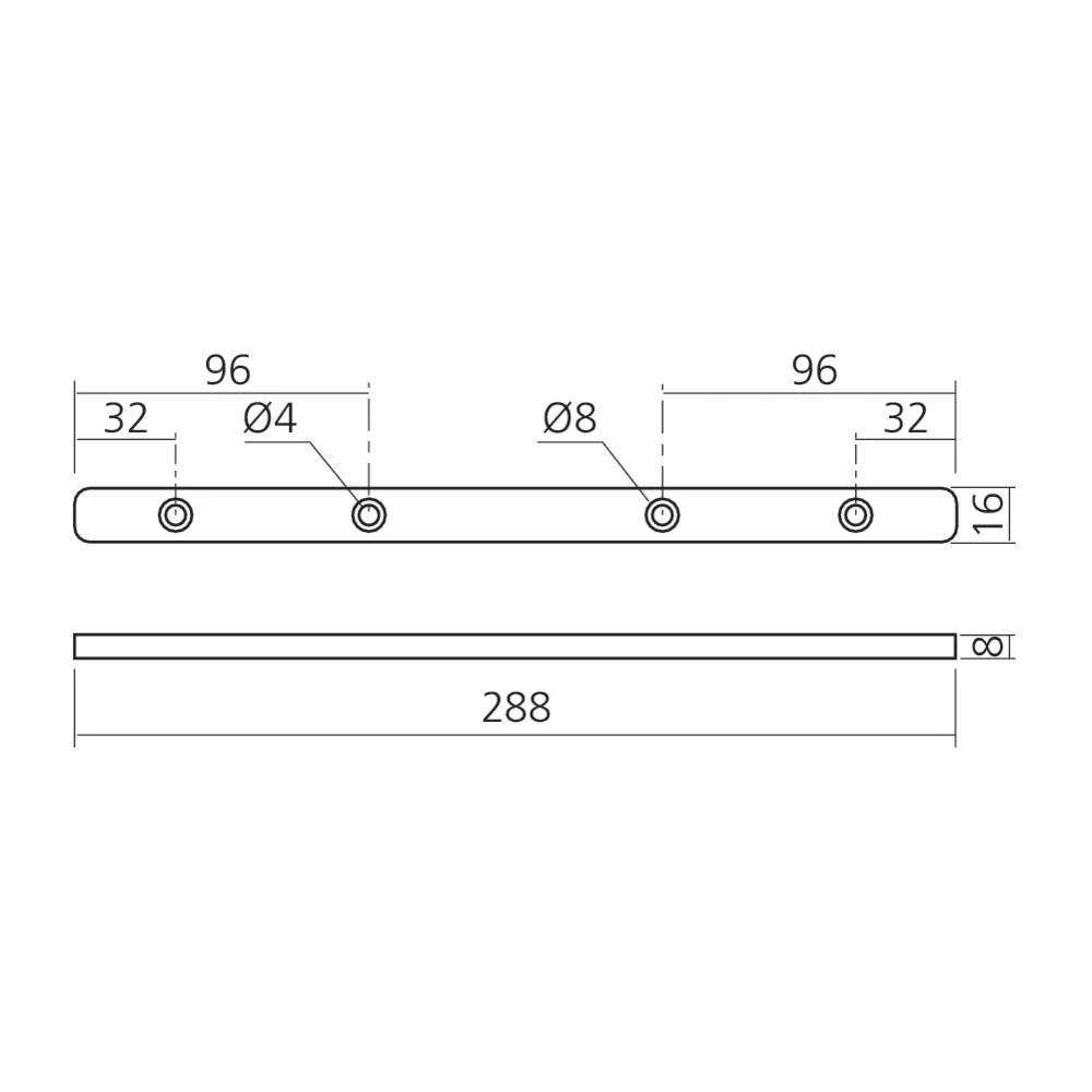 Glissière plastique