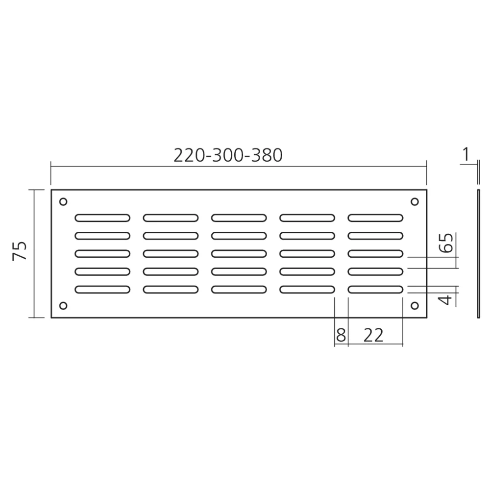Aérateur en applique