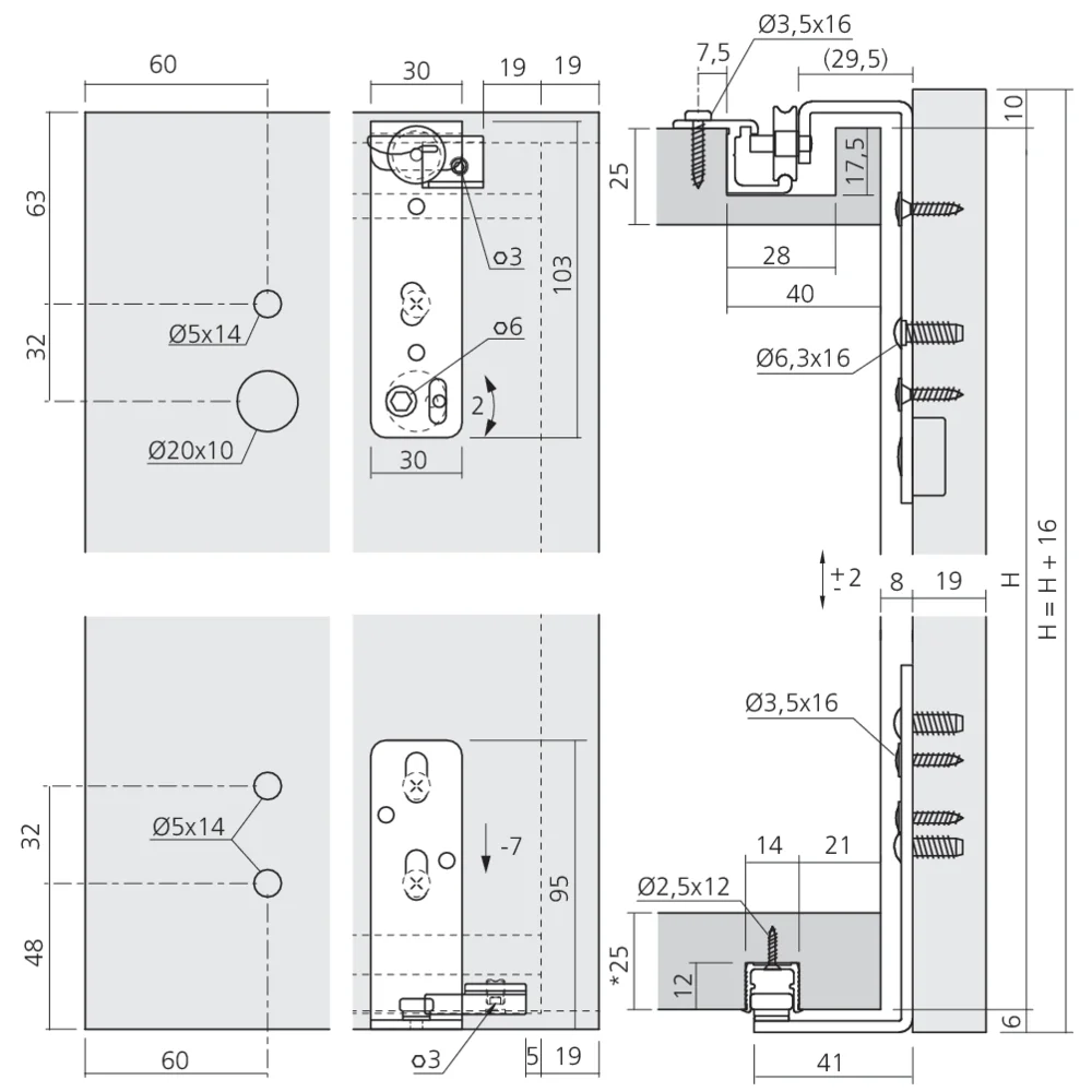Garniture Regal A25 bois