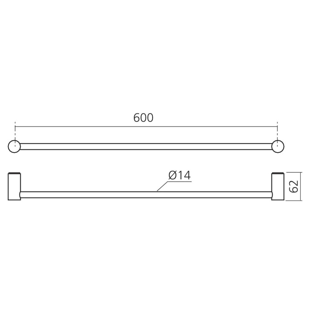 Porte-serviettes simple NOVA