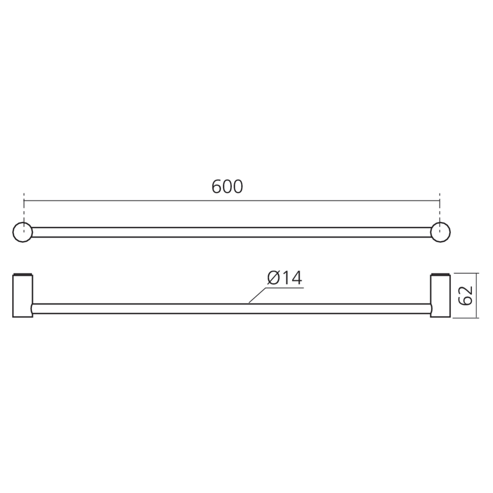 Porte-serviettes simple NOVA