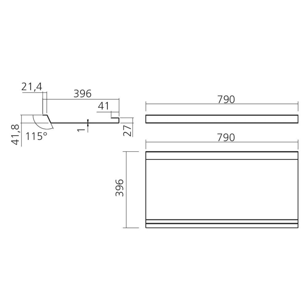 Plateau ramasse-miettes
