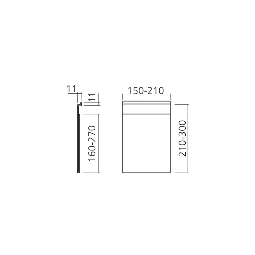 Pochette pour panneau rainuré