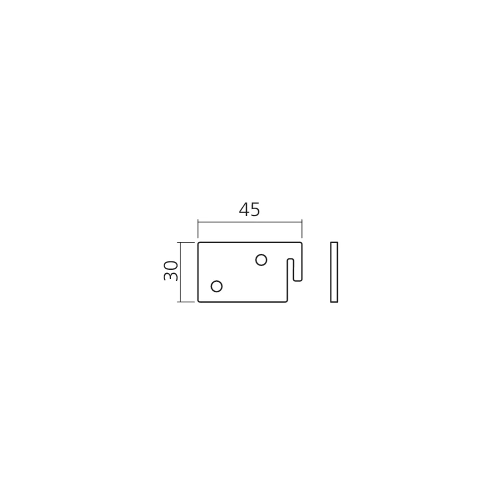 Pièce d'accrochage panneau