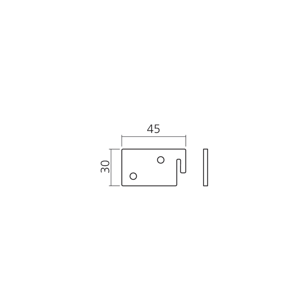 Pièce d'accrochage panneau