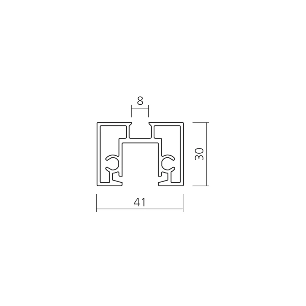 Profil haut/bas pour porte PS65