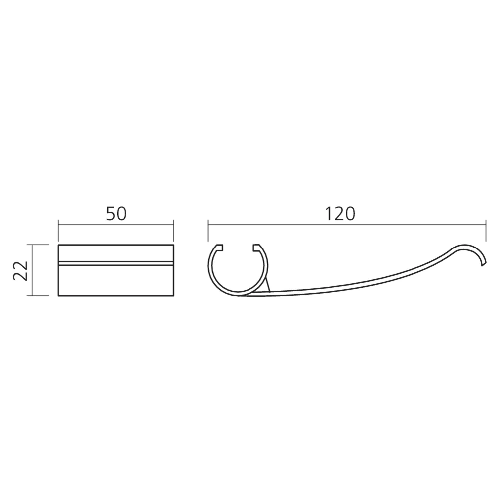 Clips guide-câbles horizontal