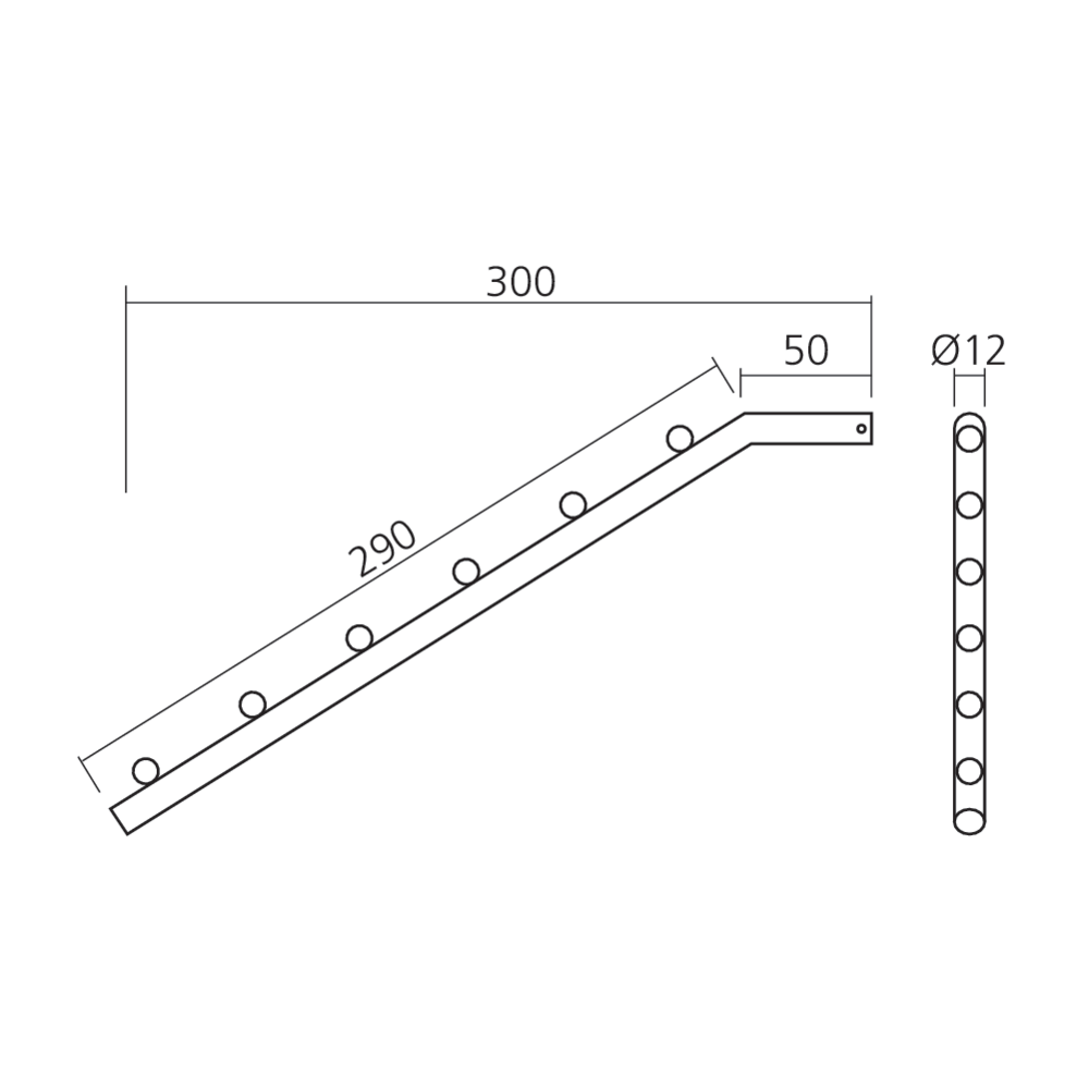 Support bras perroquet