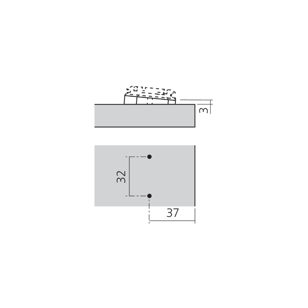 Cale d'angle +5°