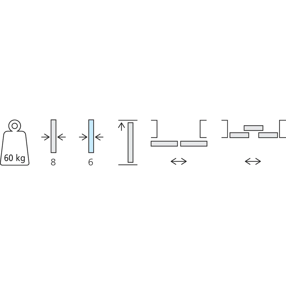 Set garniture et accessoires 1 porte PS65