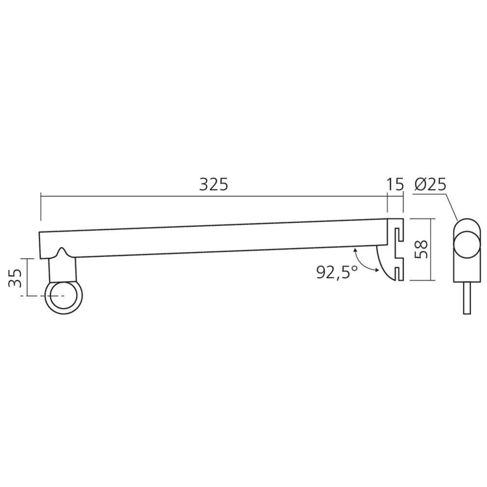 Support tablette et barre de penderie