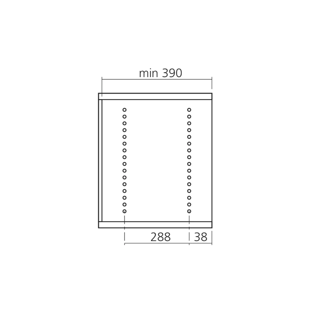 Cadre avec coulisses pour armoire de 1000 mm