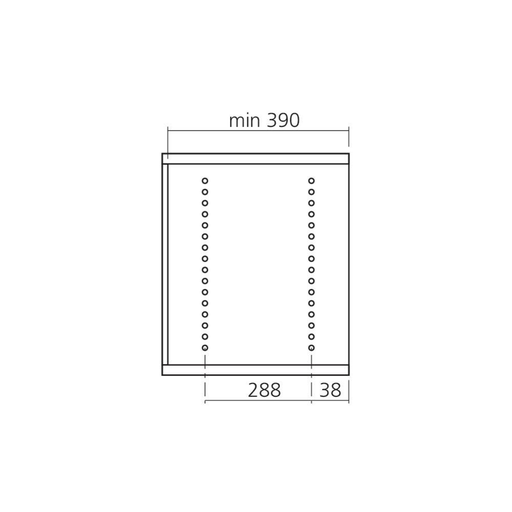 Cadre avec coulisses pour armoire de 1000 mm