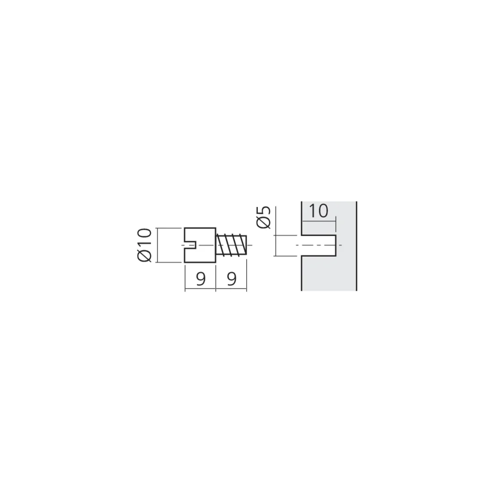 Vis pour clips de fixation