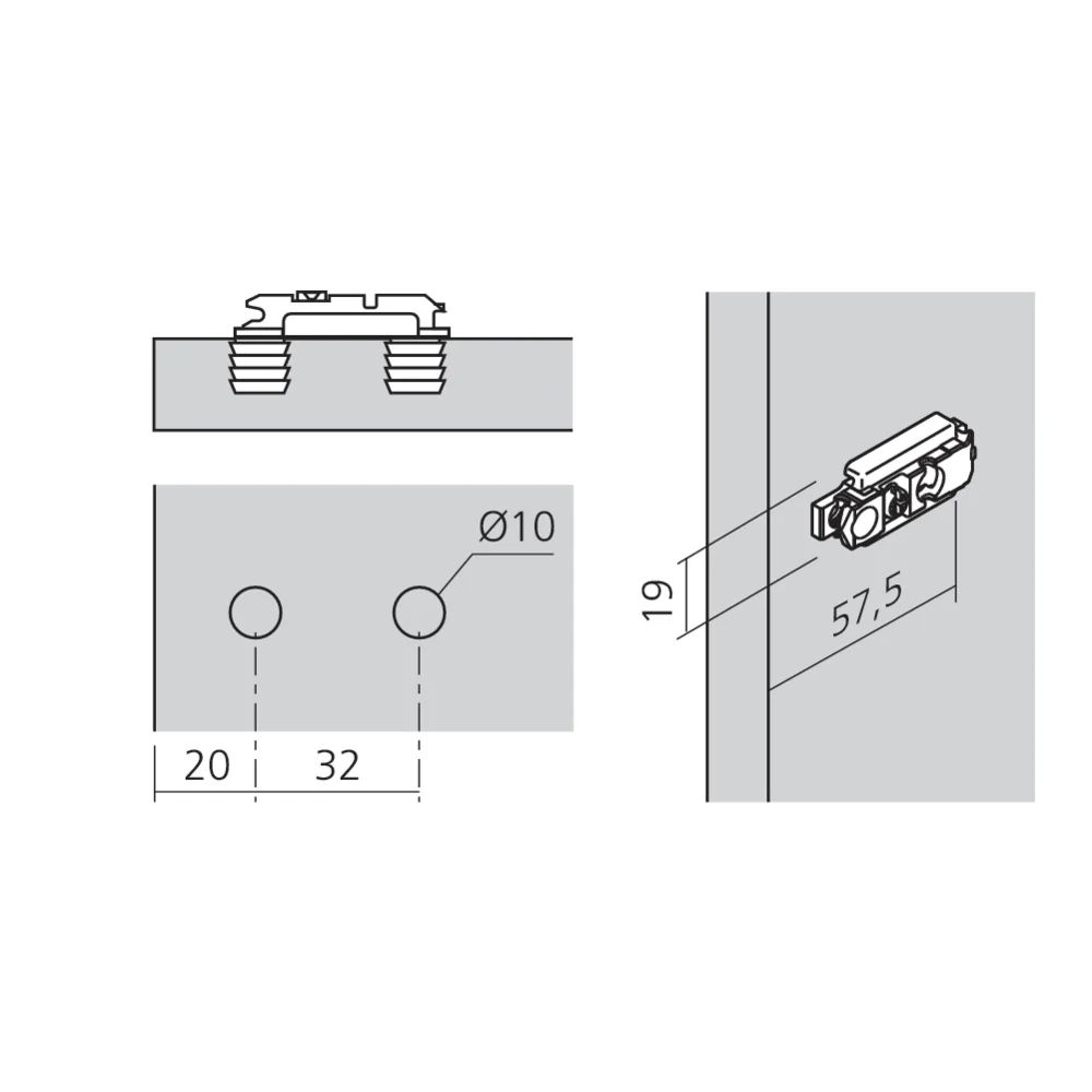 Embase CLIP à frapper