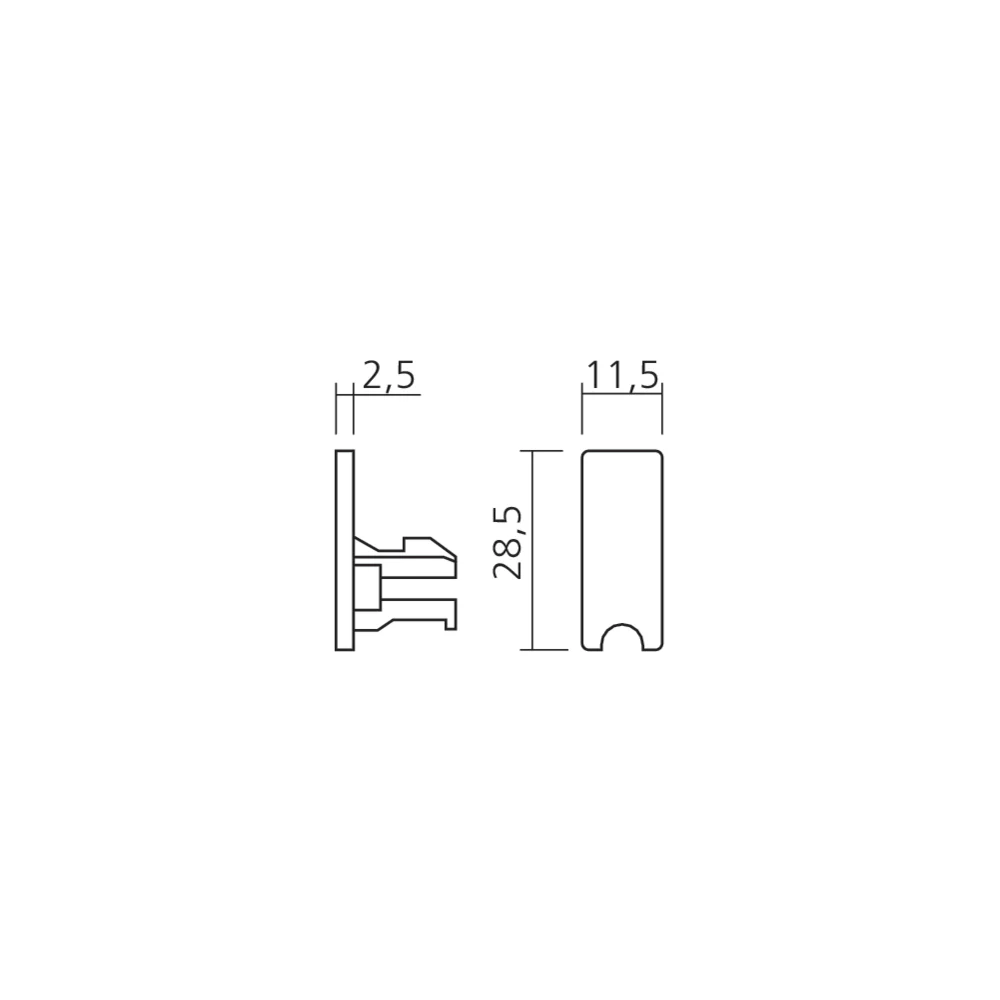 Embout de finition H6340