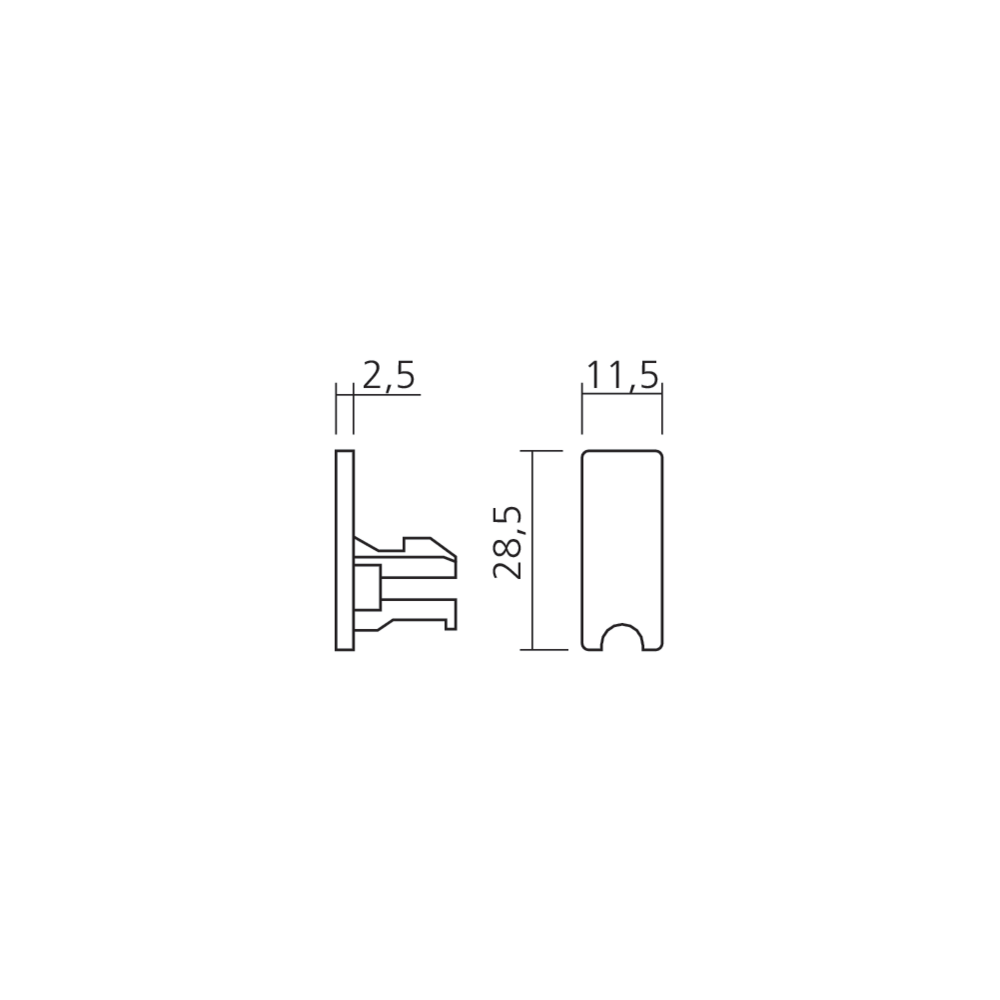 Embout de finition H6340