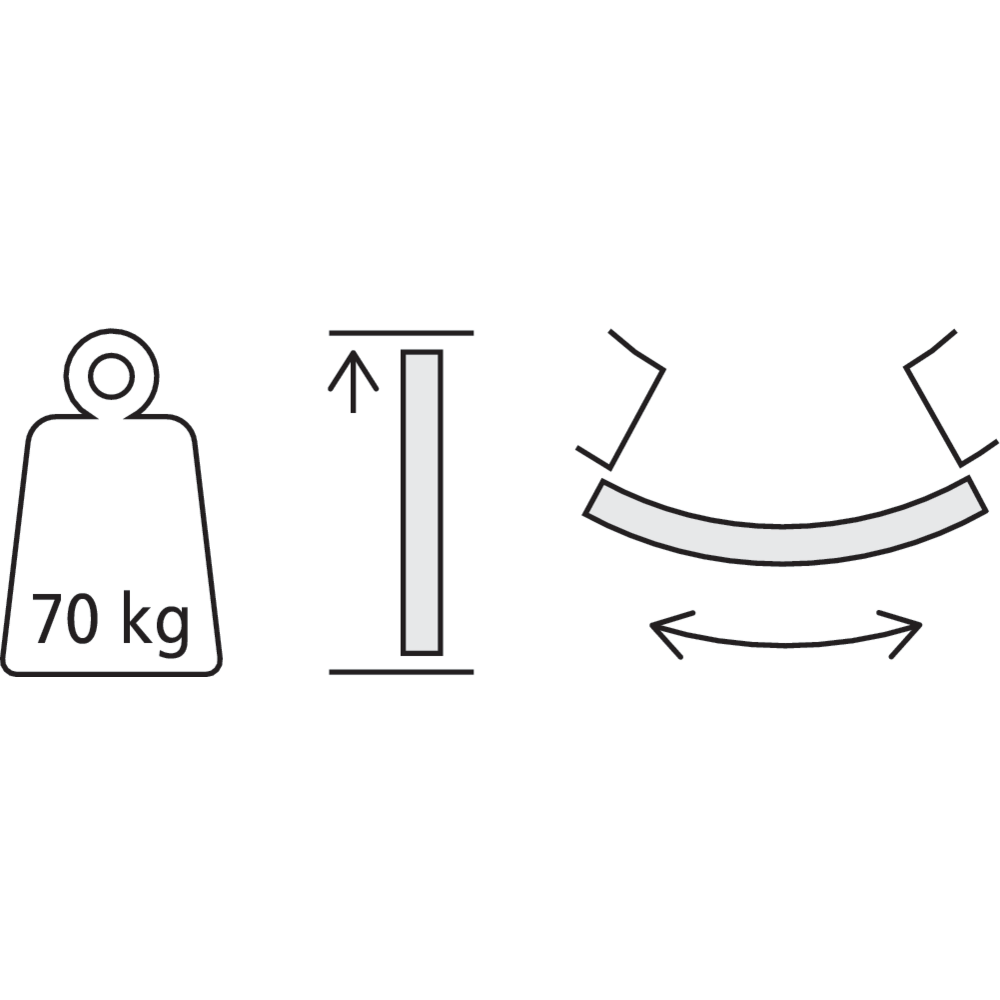 Garniture 1 porte Media 70