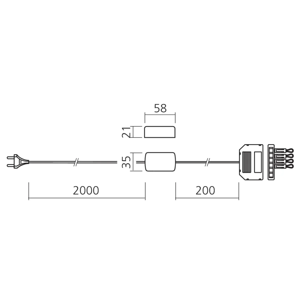 Transformateur 230 V - 350 mA