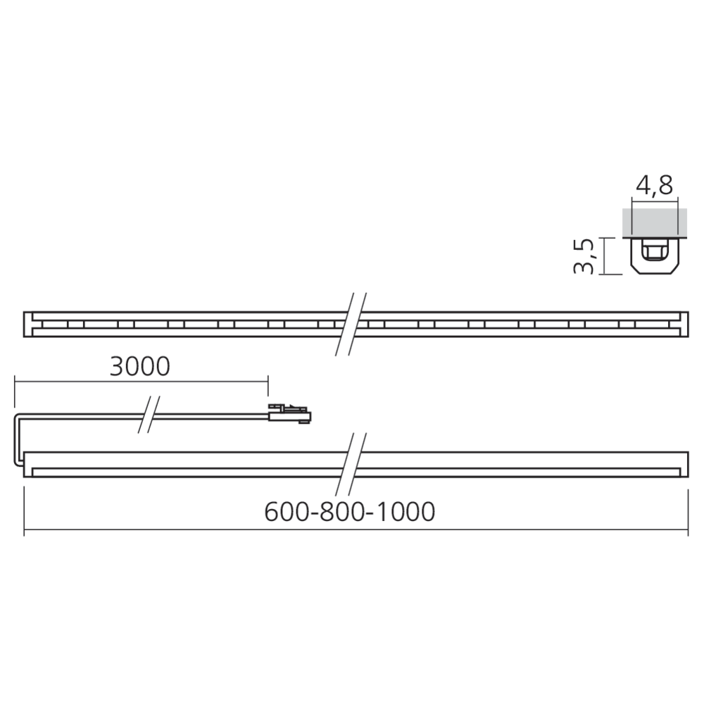 Bande micro LED en applique 12 V