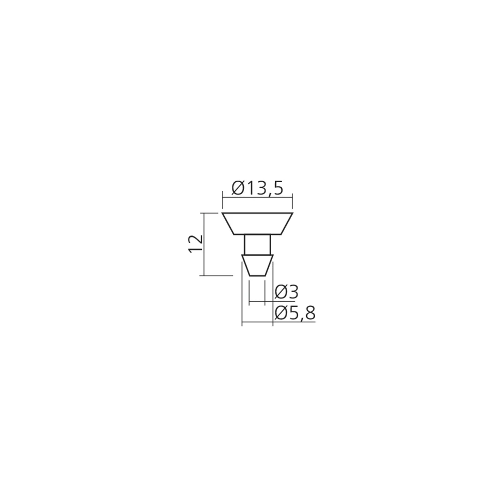 Ventouse pour support équerre