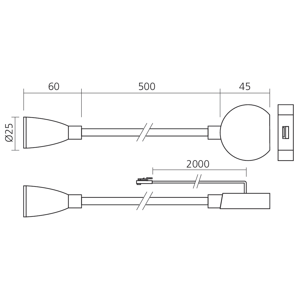 Spot sur flexible Neo