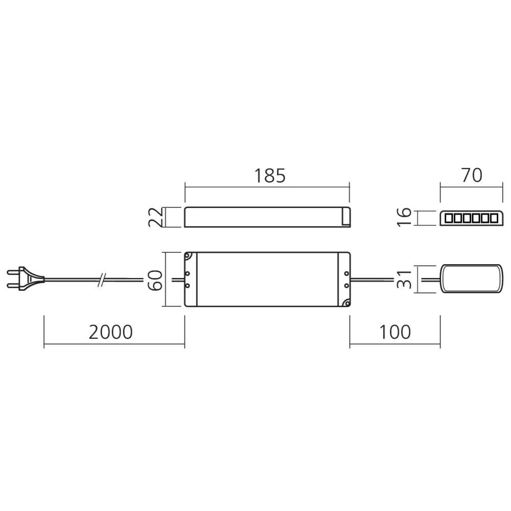 Transformateur 24 V - 70 W