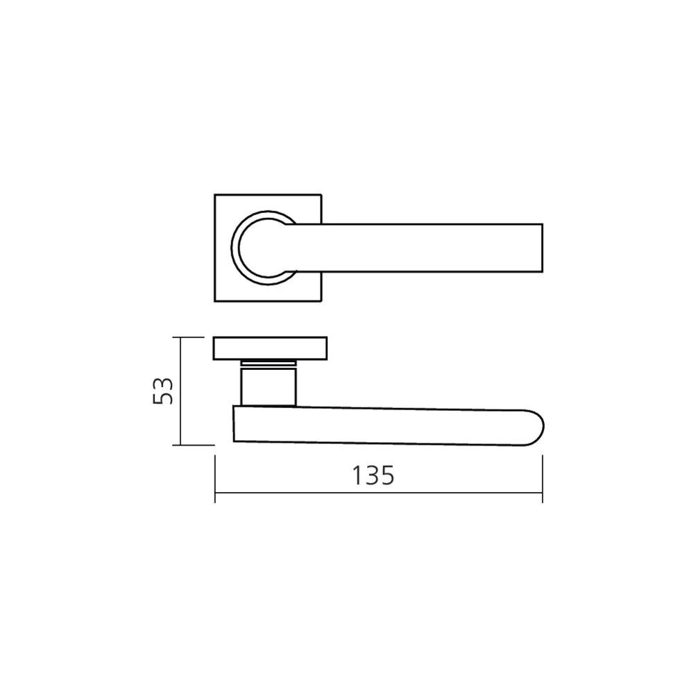 Poignée sur rosace ROUND HOME