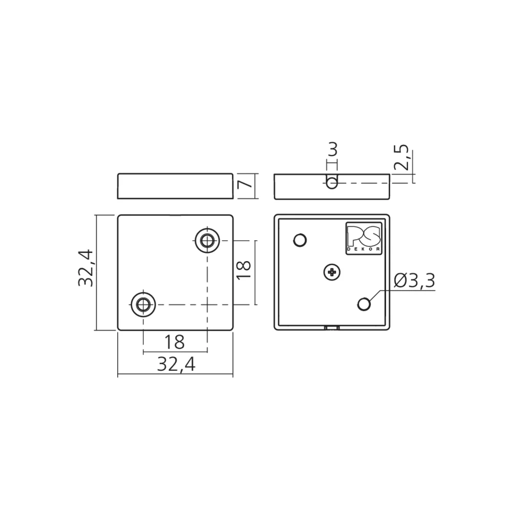 Antenne plate pour serrure électronique