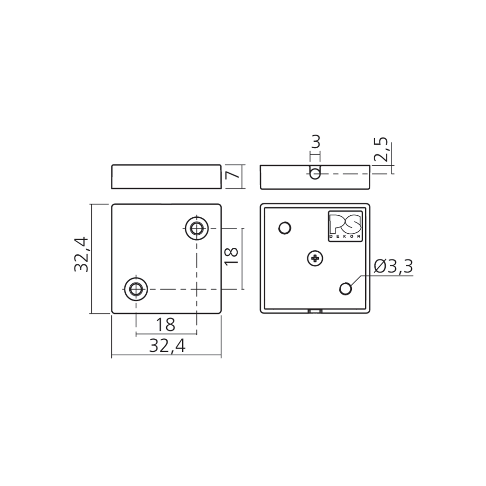 Antenne plate pour serrure électronique