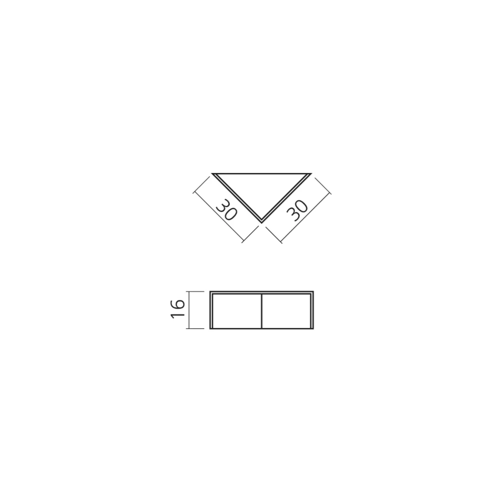 Coin 16 x 30 x 30 ouvert