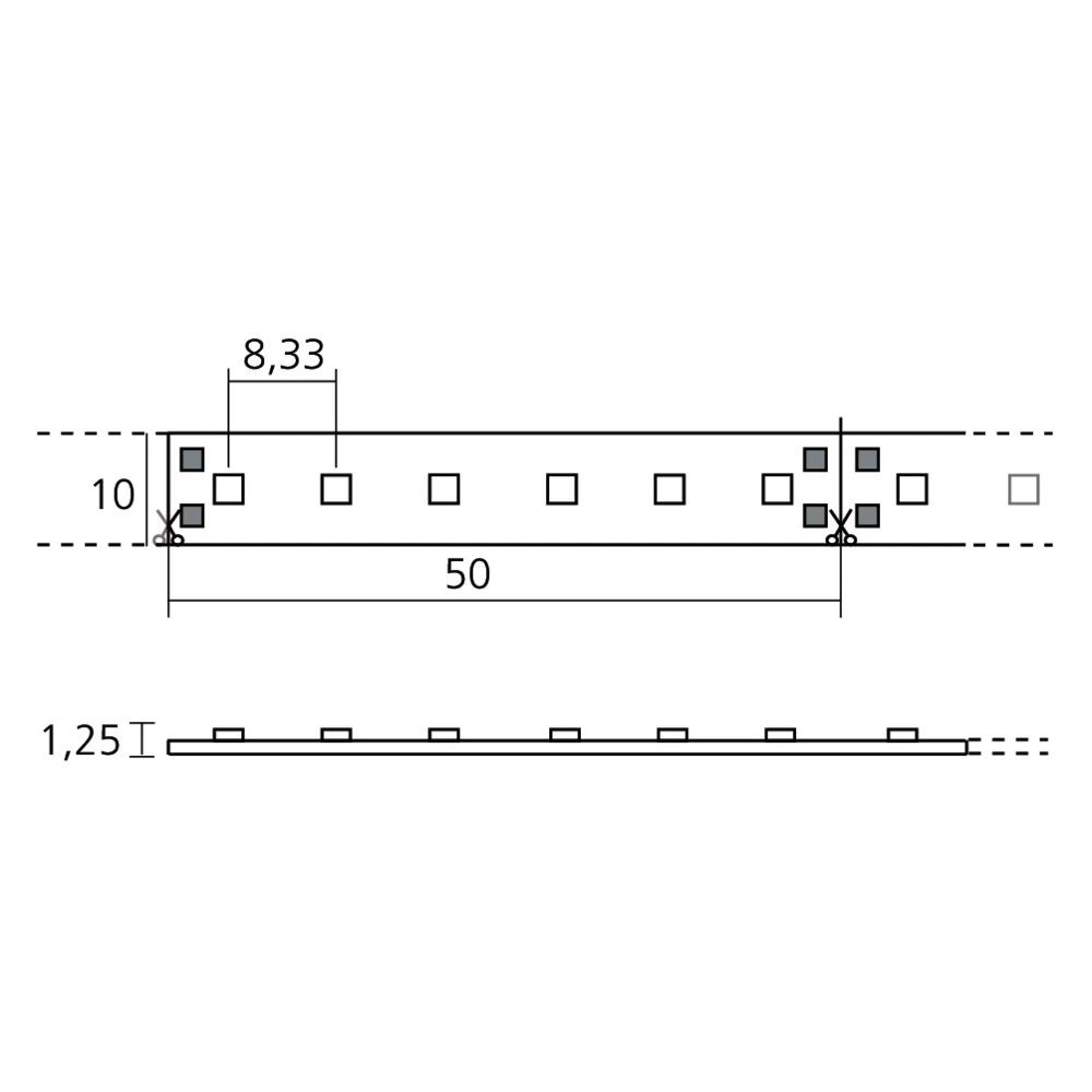 Bande LED CC IP20 120 LEDs/m