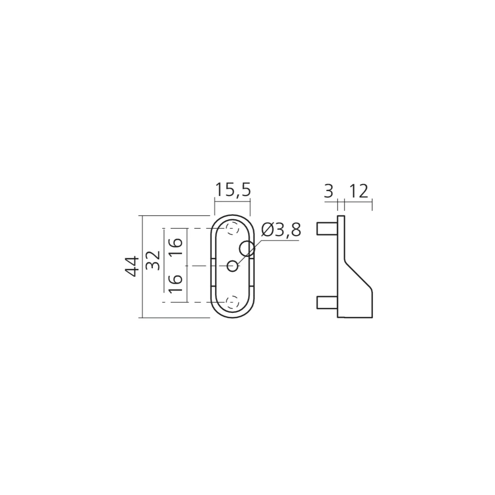 Support tube d'extrémité