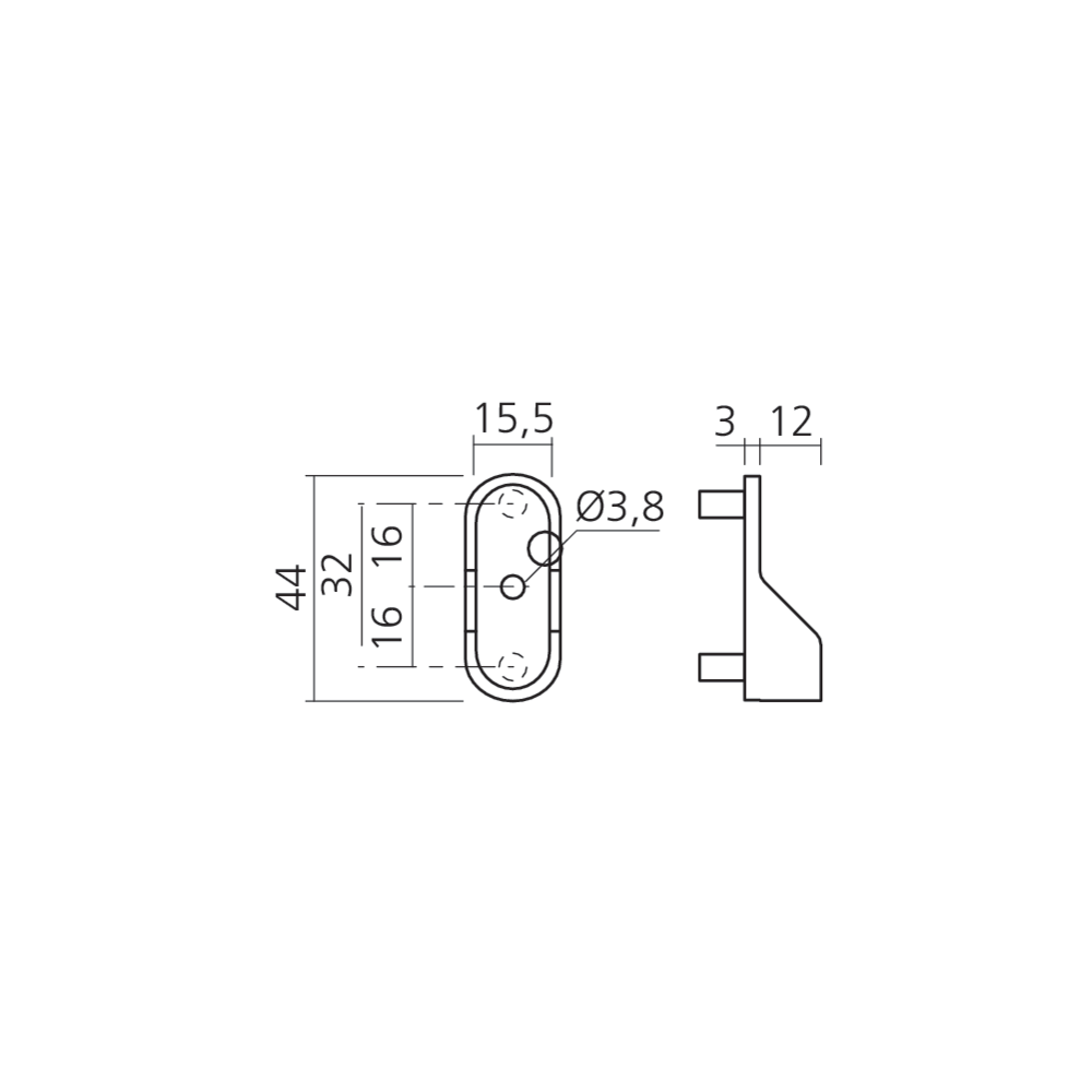 Support tube d'extrémité