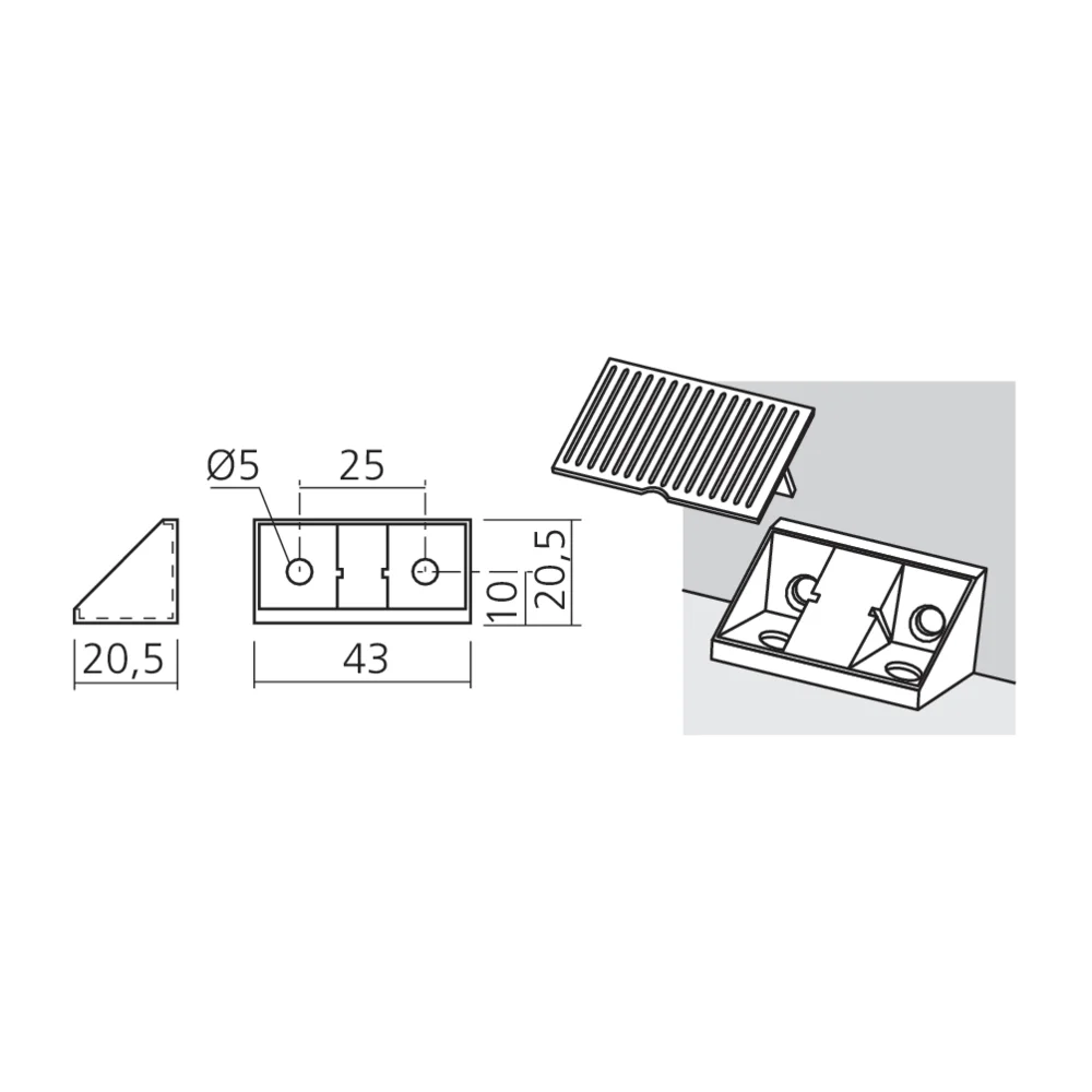 Ferrure d'assemblage