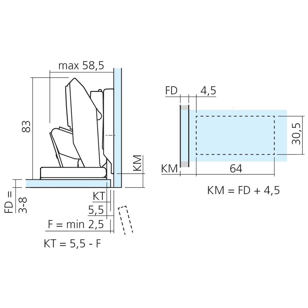 Embase verre CRISTALLO