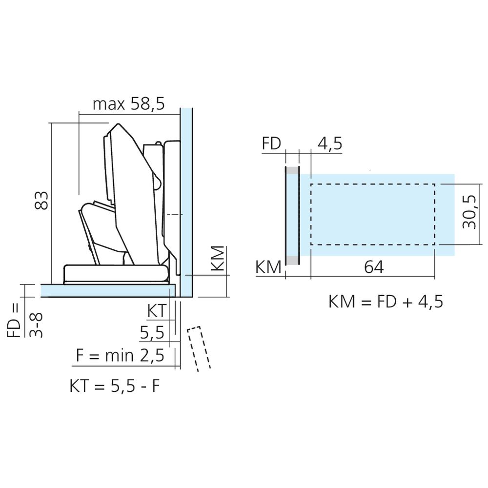 Embase verre CRISTALLO