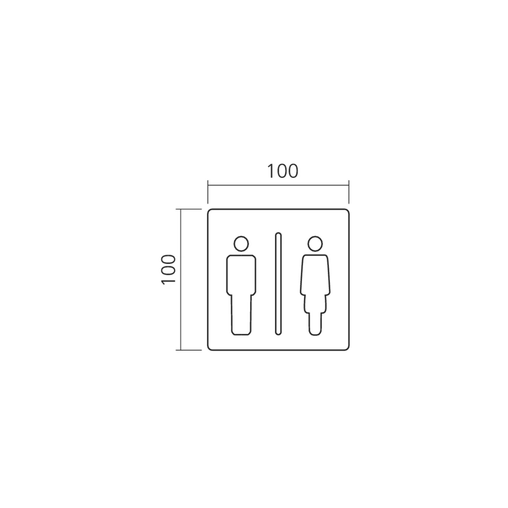 Plaque signalétique inox