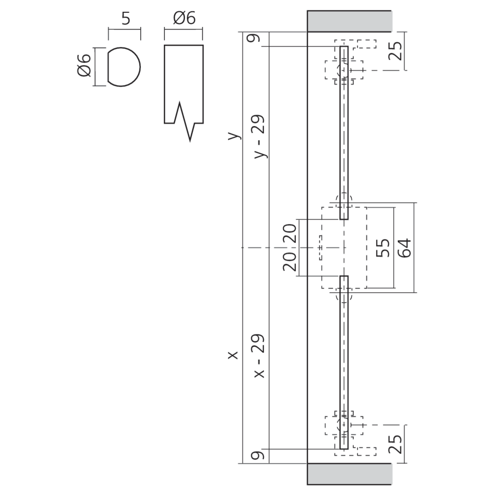 Tringle Ø6 mm