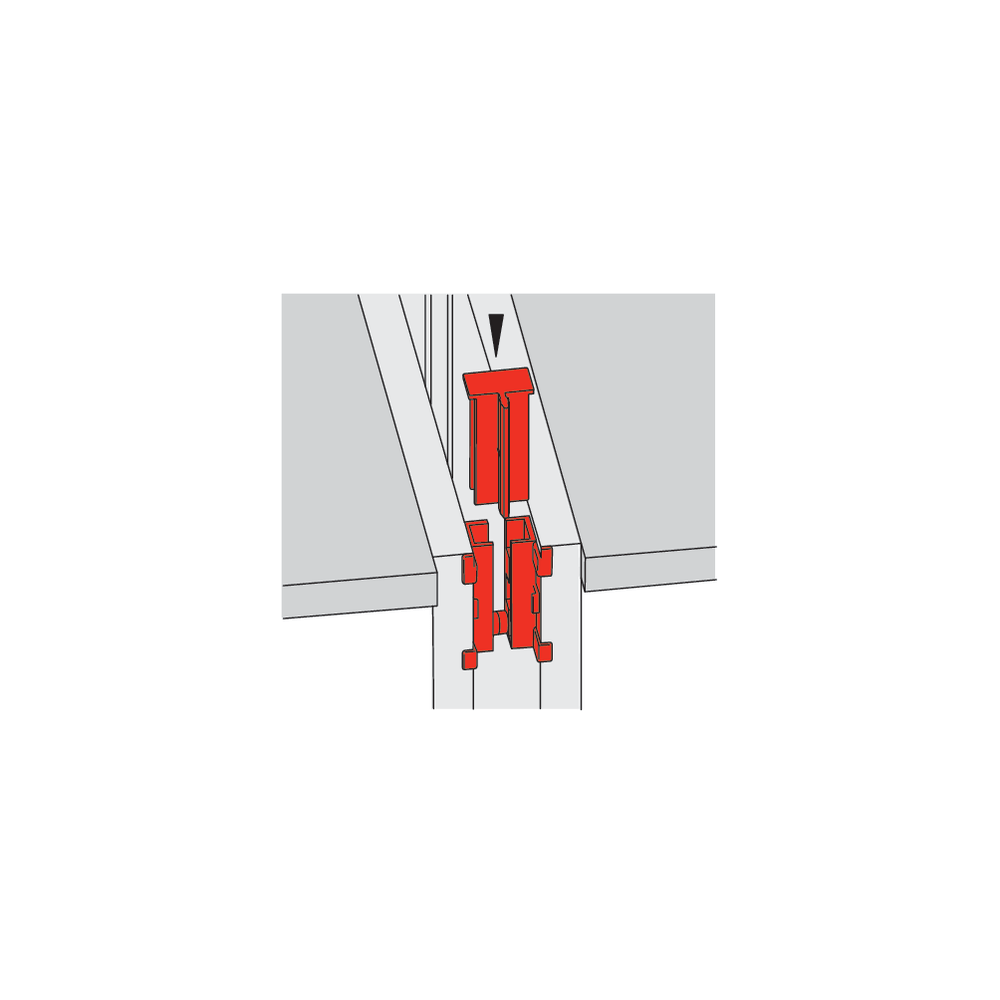 Attaches avant pour profil vertical