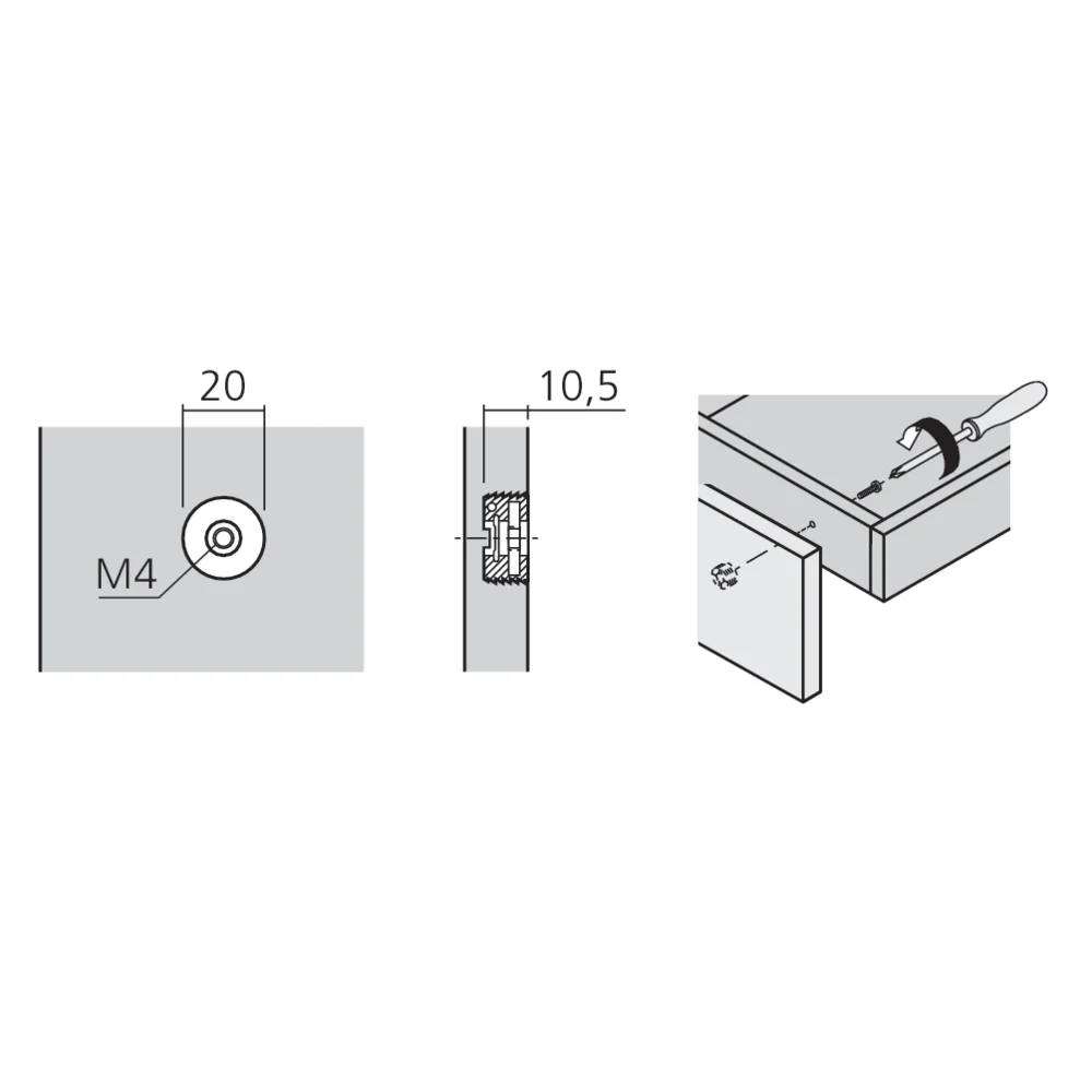 Rondelle de fixation de façade