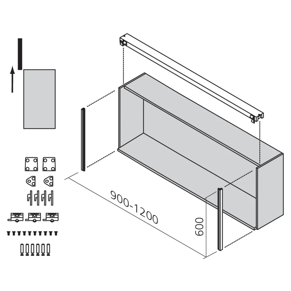 Set pour porte relevable Mover