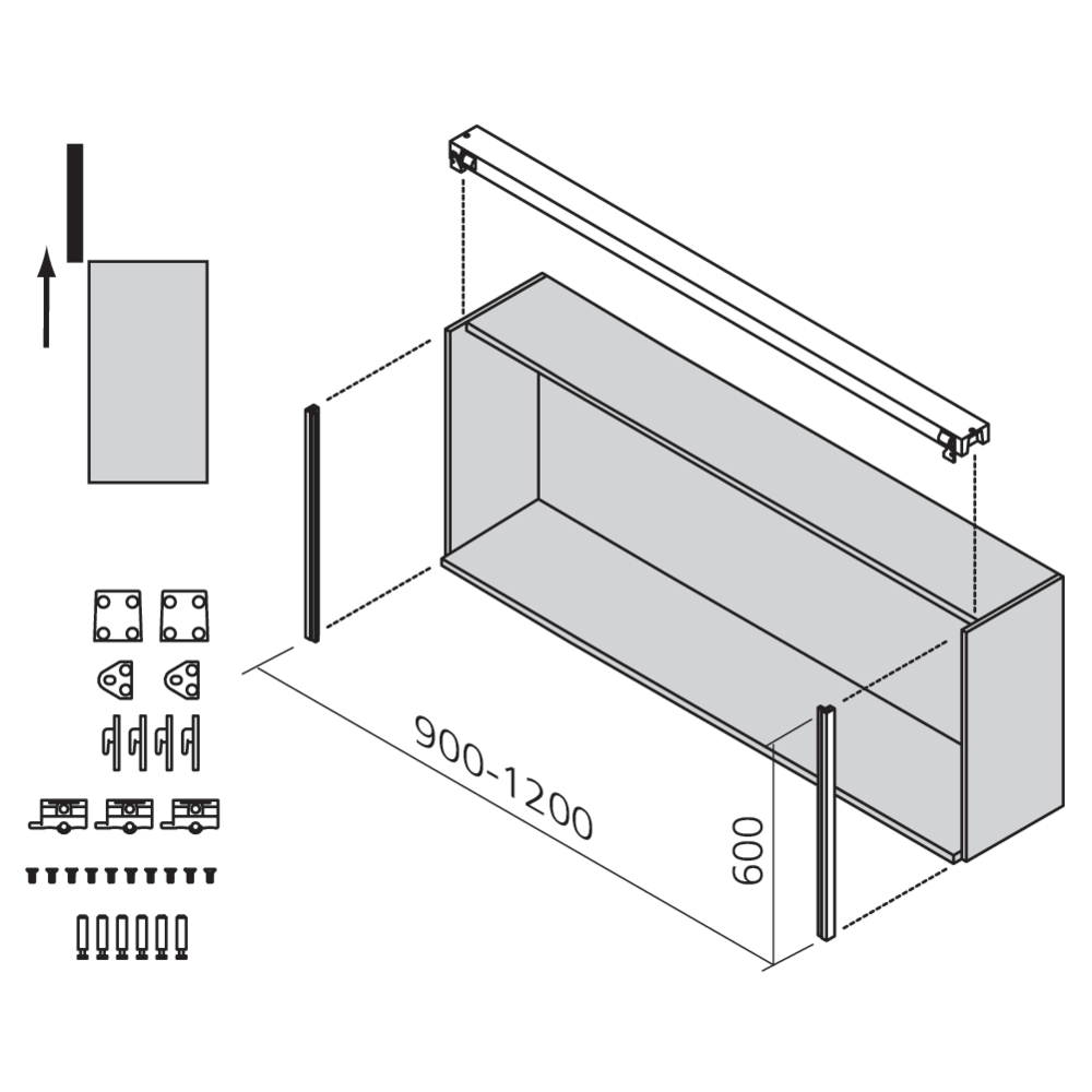Set pour porte relevable Mover