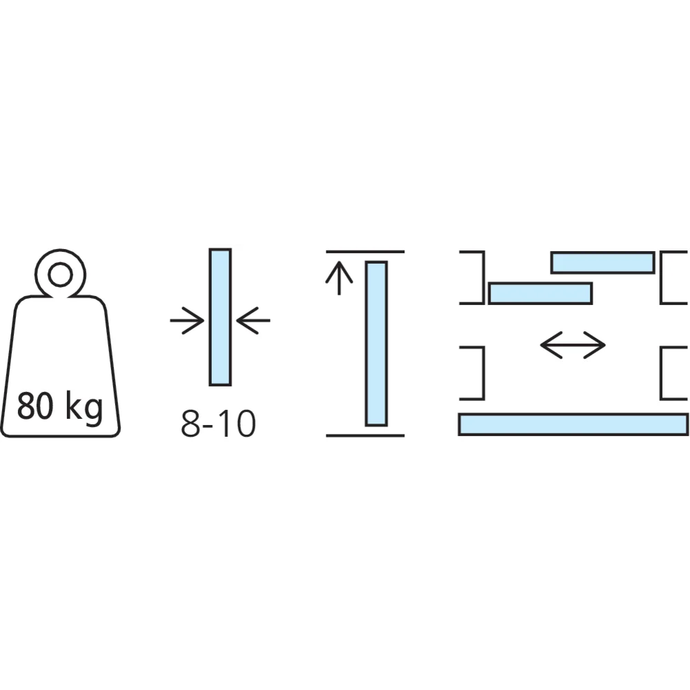 Garniture 1 porte Junior 80 GL