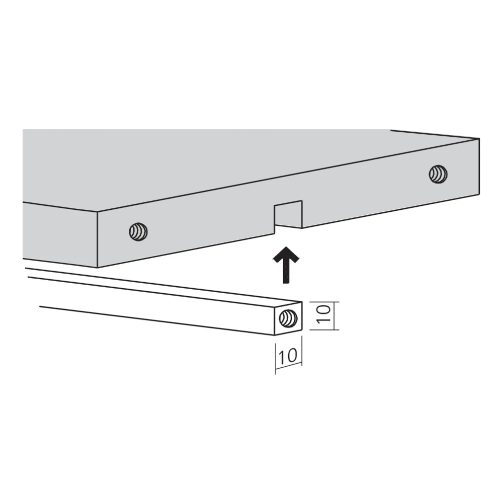Raidisseur pour tablette de lit